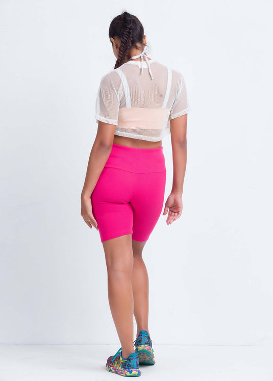 Mesh crop tee