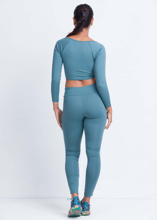 Legging with mesh detailing