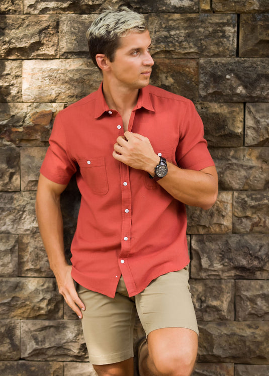 Detailed Linen L/S Shirt