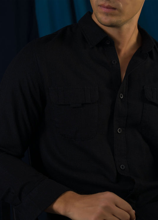 DETAILED CASUAL WEAR  L/S SHIRT
