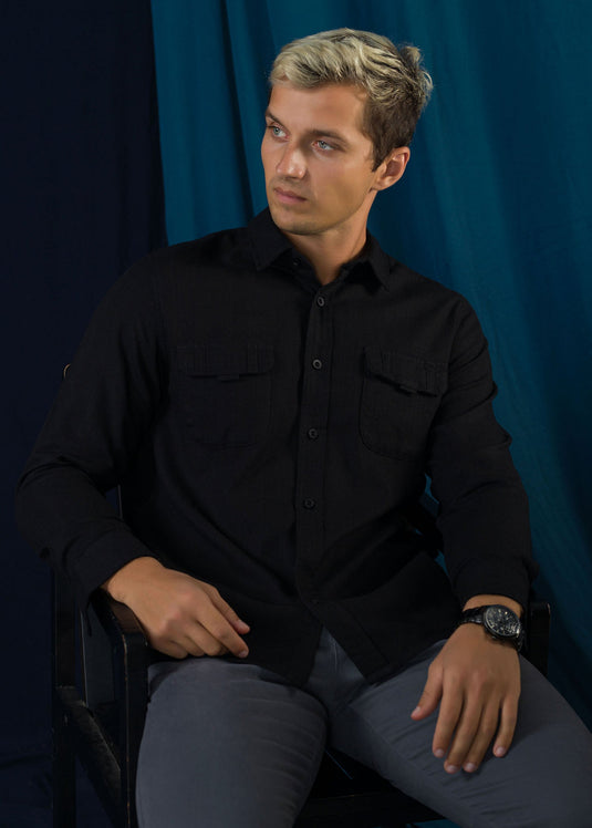DETAILED CASUAL WEAR  L/S SHIRT