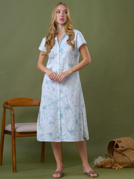 Printed midi dress