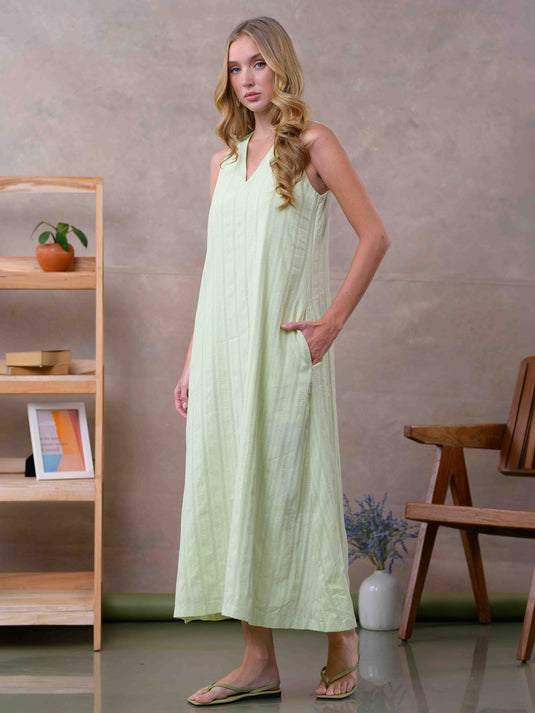 Basic V neck maxi dress