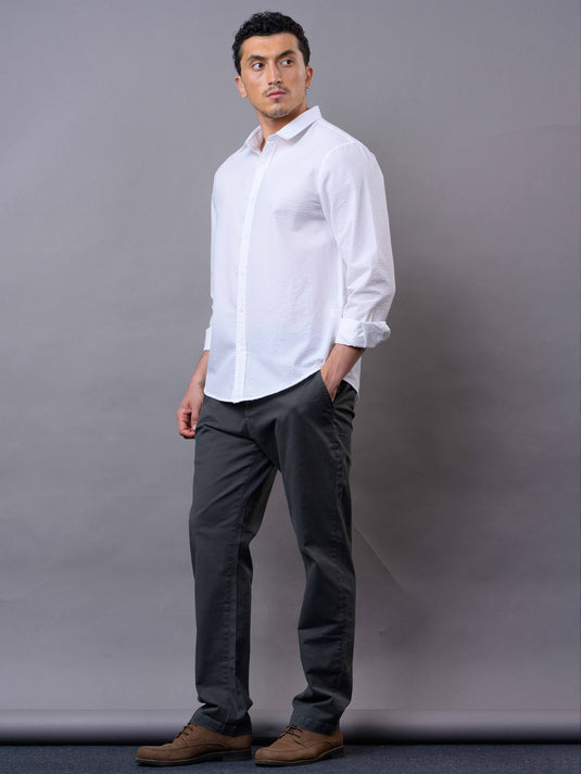 Casual Wear SeerSucker Long Sleeve Shirt