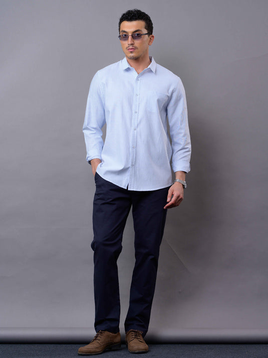Casual Wear Stripe Long Sleeve Shirt