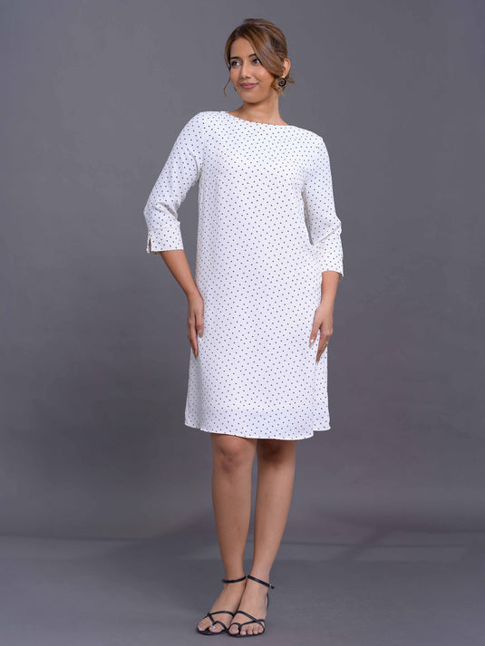 Basic Printed Shift Dress
