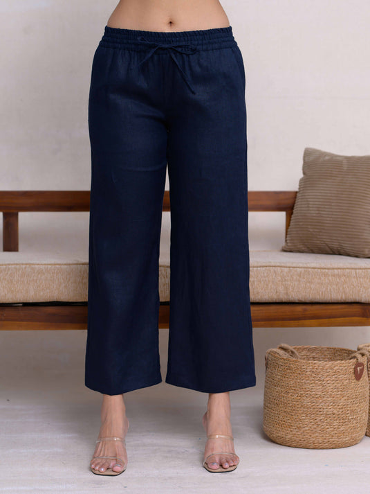 Premium Linen Basic Draw Cord Pant