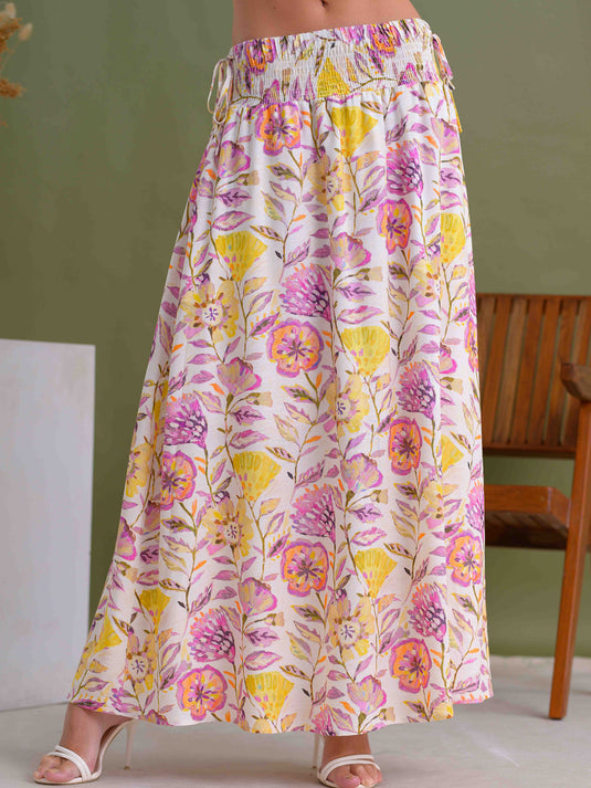 Printed Maxi Skirt