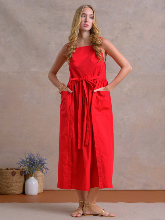 Strappy Apron Dress