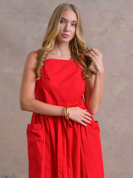 Strappy Apron Dress
