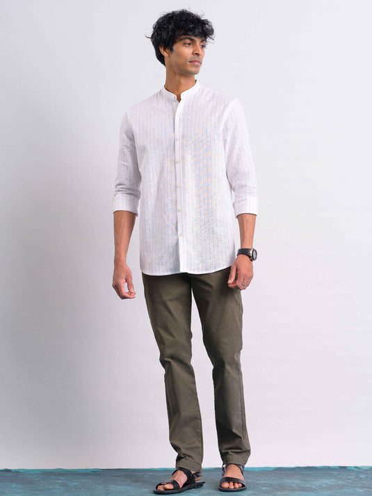 Mao Collared Shirt