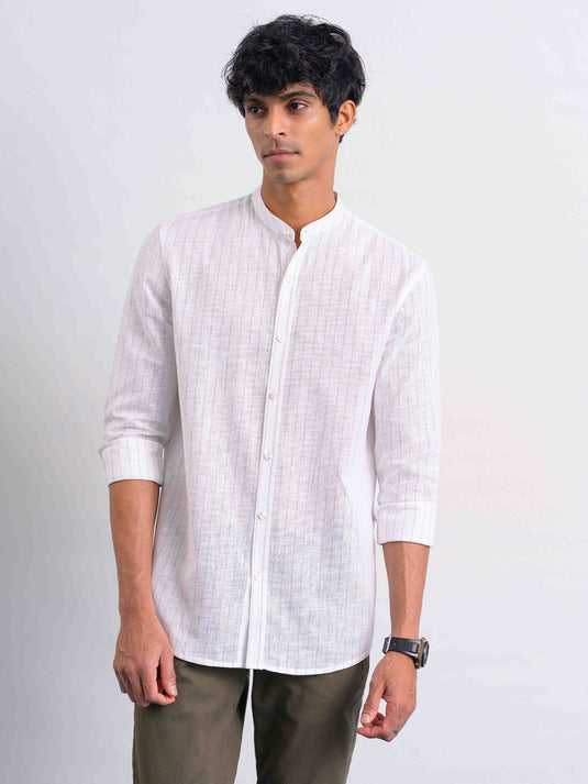 Mao Collared Shirt
