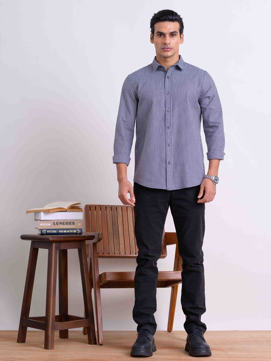 Casual Wear Stripe L/S Shirt