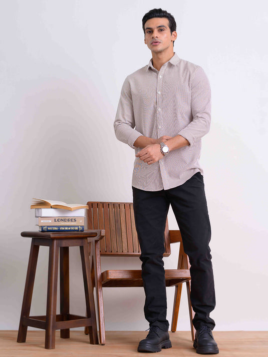 Casual Wear Stripe L/S Shirt