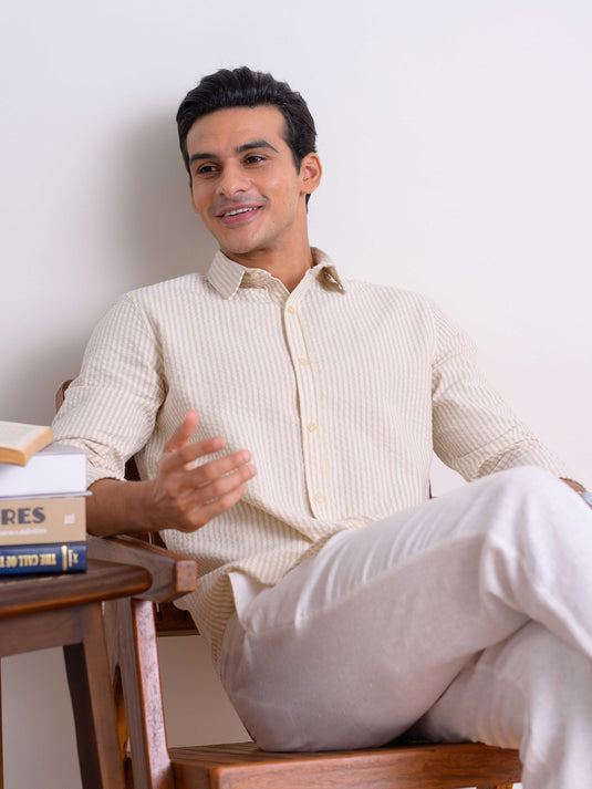 Casual Wear Stripe L/S Shirt