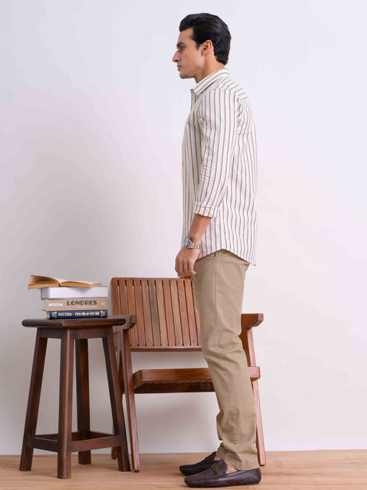 Casual Wear Stripe L/S Shirt