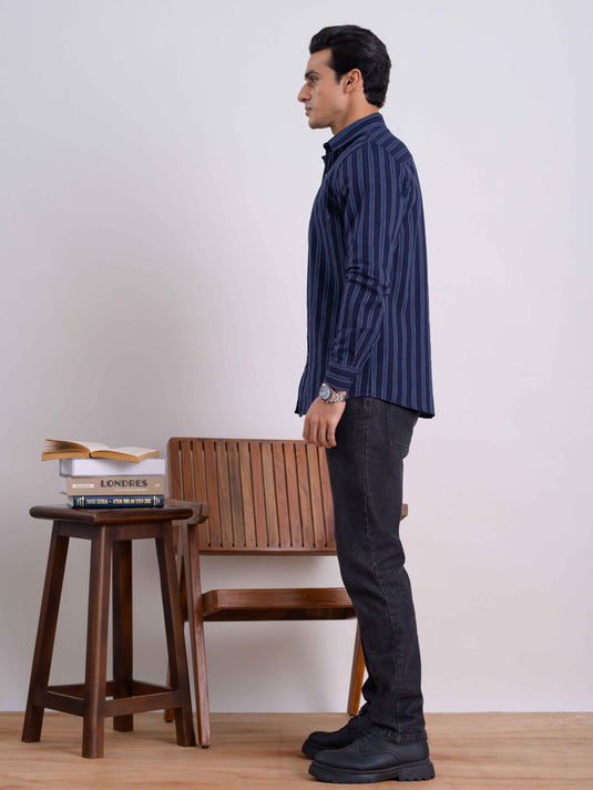 Casual Wear Stripe L/S Shirt