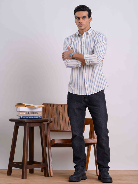 Casual Wear Stripe L/S Shirt
