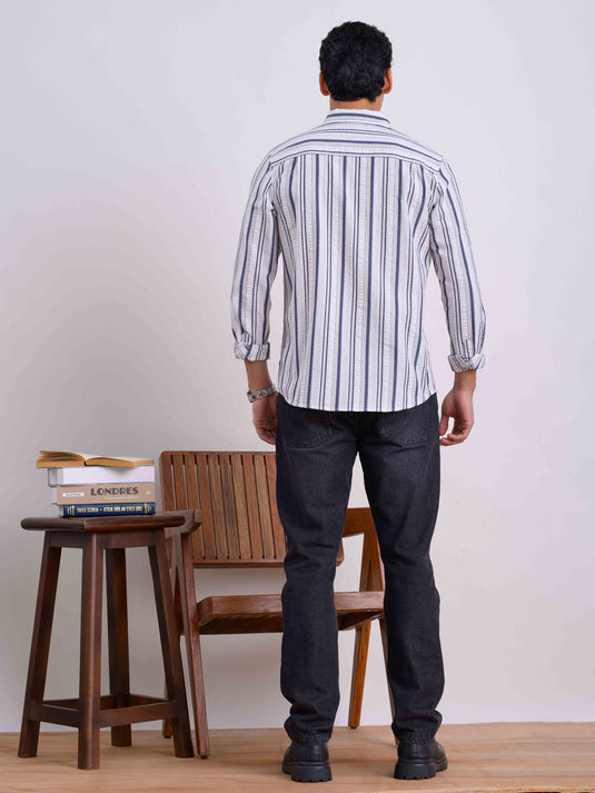 Casual Wear Stripe L/S Shirt