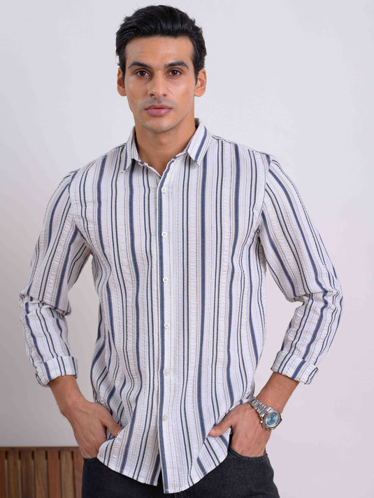 Casual Wear Stripe L/S Shirt