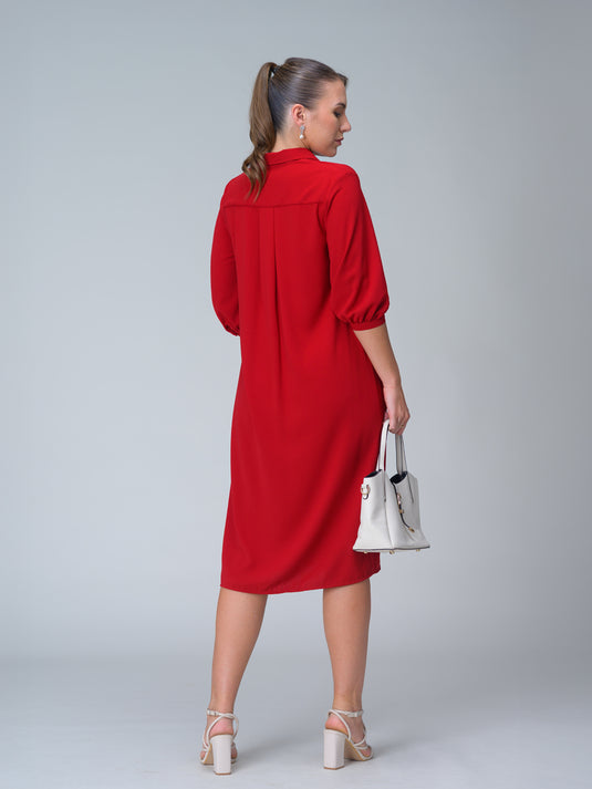 Button down midi dress