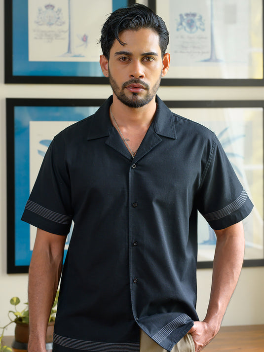 Embroidered Short Sleeve Shirt