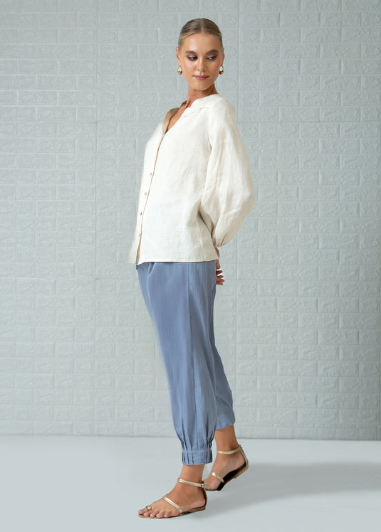 Long sleeve button down blouse