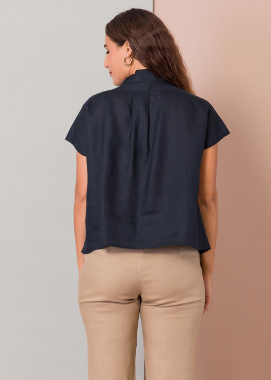 Extended shoulder blouse