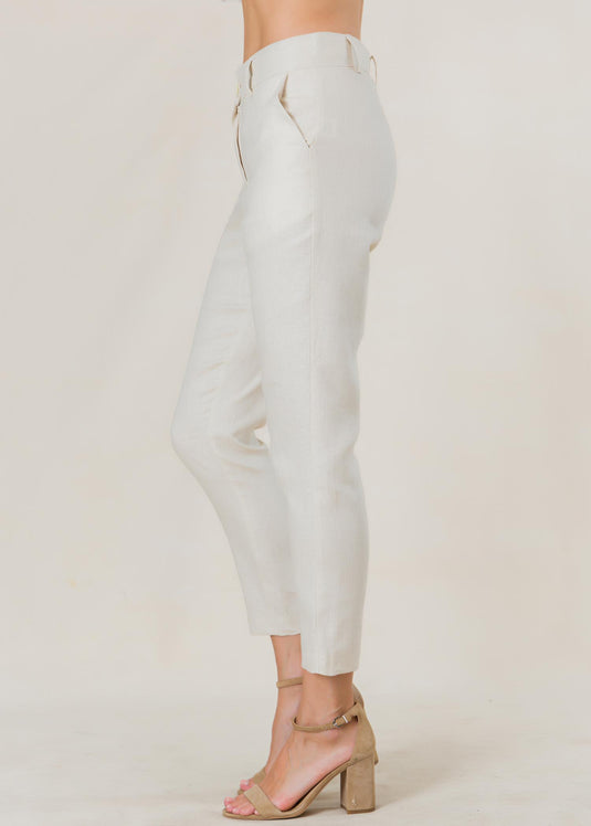 Tailored linen pant