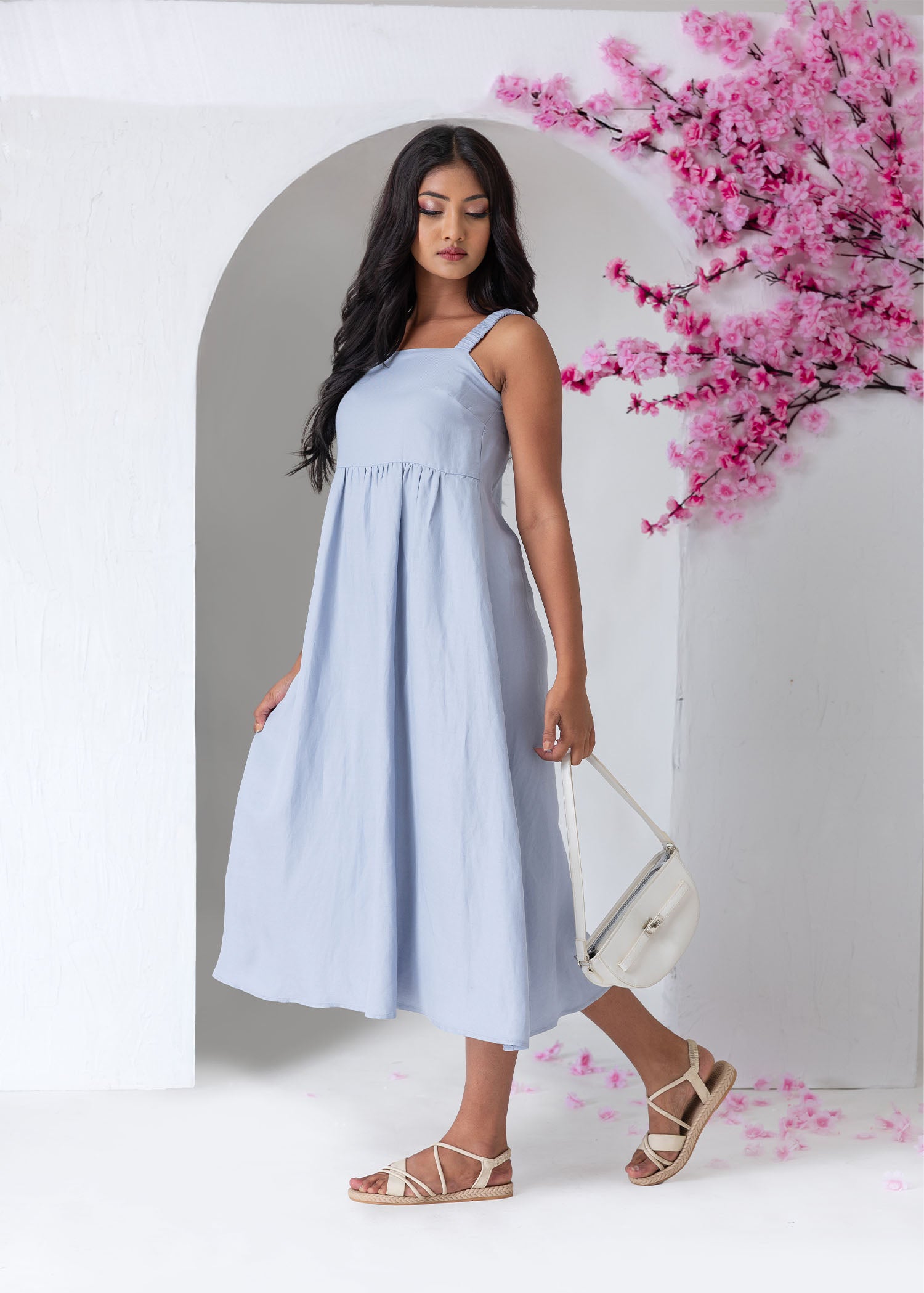 Stappy midi dress