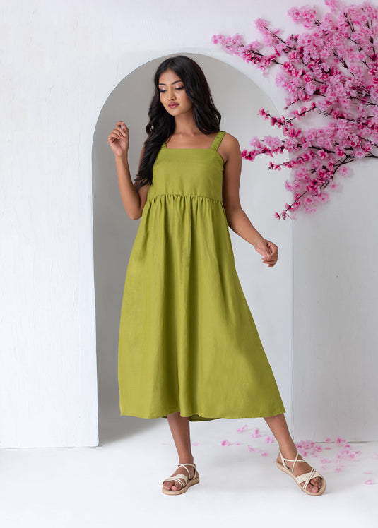 Stappy midi dress