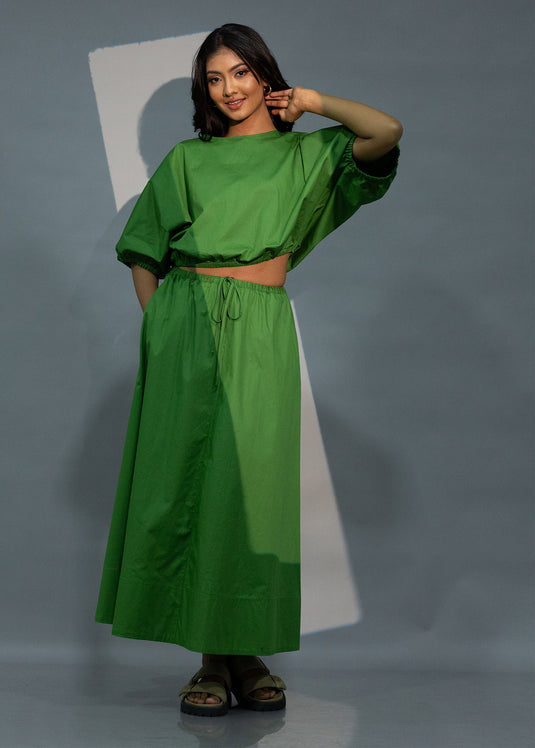 Dolman Sleeve Crop Top