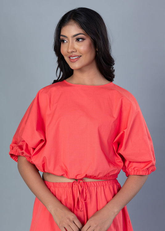 Dolman Sleeve Crop Top