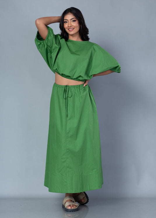 Dolman Sleeve Crop Top