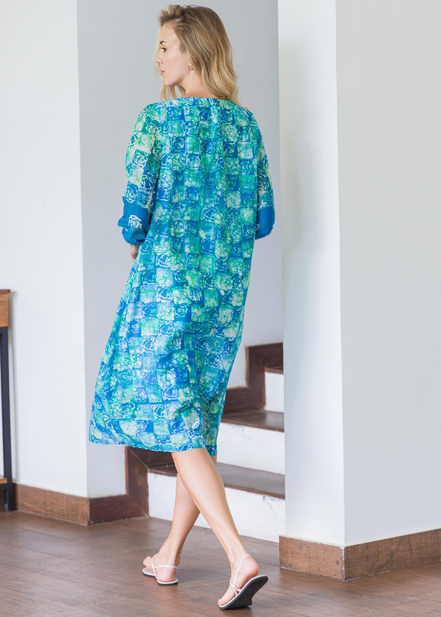 Batik Pintuck Dress