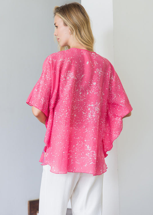 Multi coloured Batik kaftan top