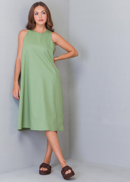 Sleeveless Trapeze Dress