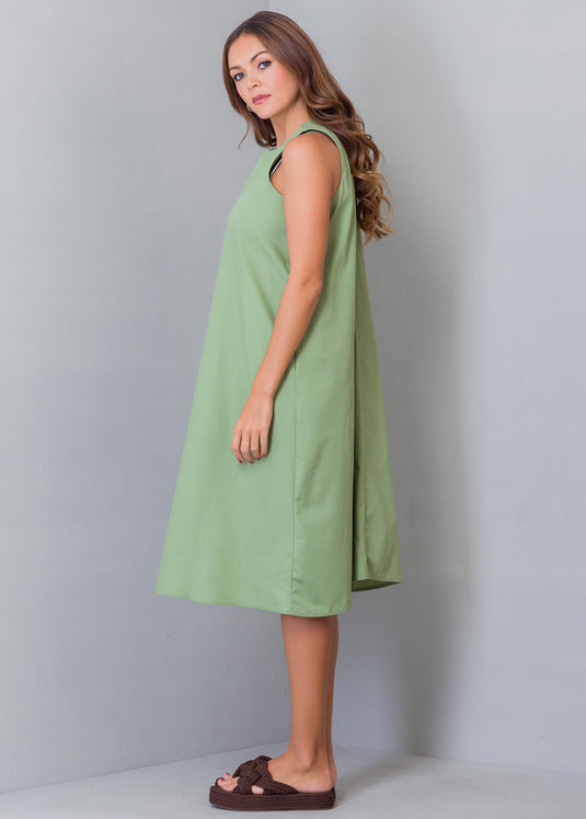 Sleeveless Trapeze Dress