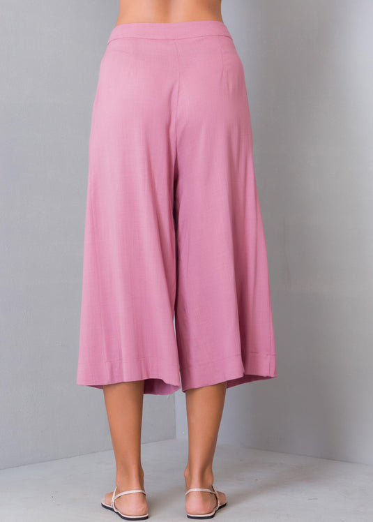 Pleat Detail Culotte Pant