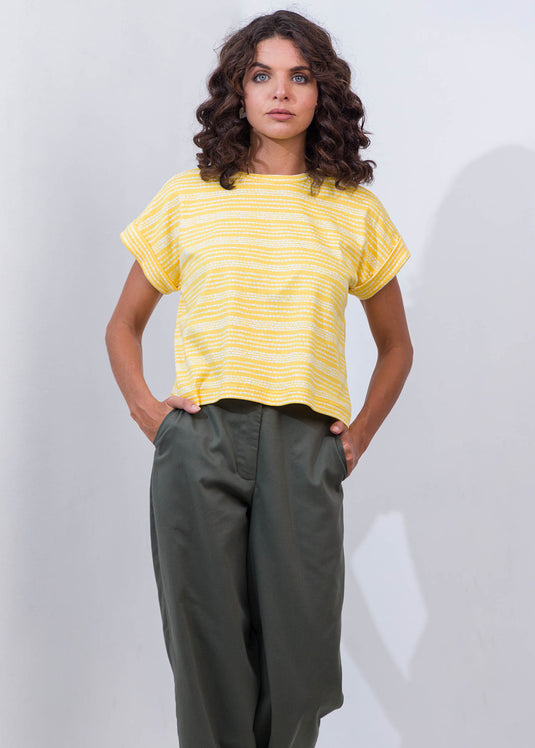 Basic T-Shirt With Fold Hem