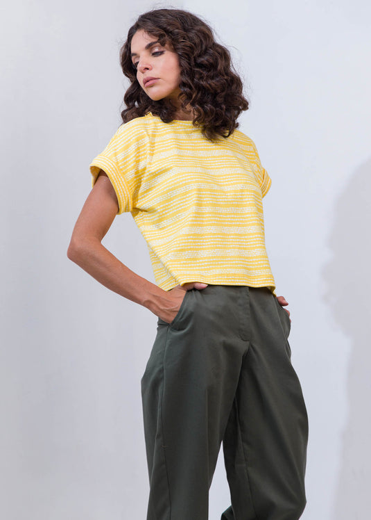 Basic T-Shirt With Fold Hem