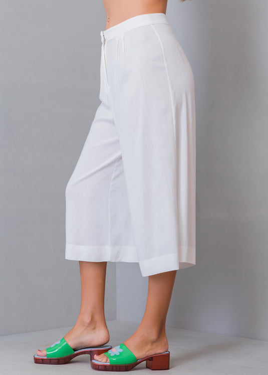 Pleat Detail Culotte Pant