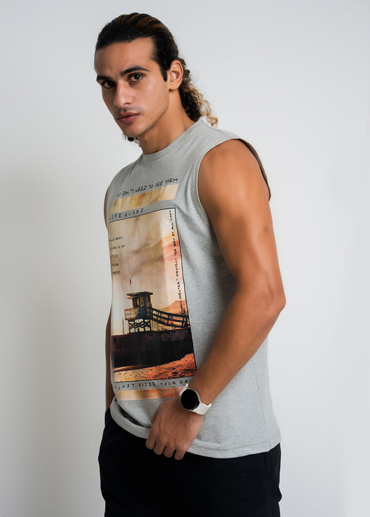 Mens Graphic Printed Tank Top