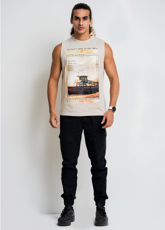 Mens Graphic Printed Tank Top