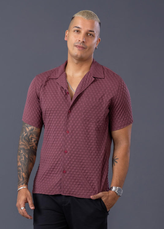 Casual Wear Cuban Collar S/S Shirt
