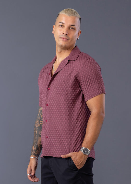 Casual Wear Cuban Collar S/S Shirt