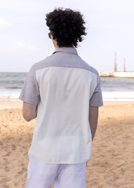 Striped short sleeve shirt