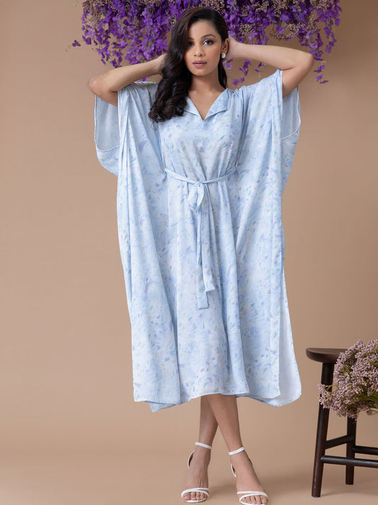 Printed kaftan dress