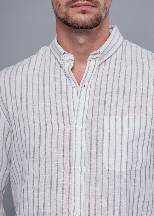 Casual Wear Stripe L/S Shirt