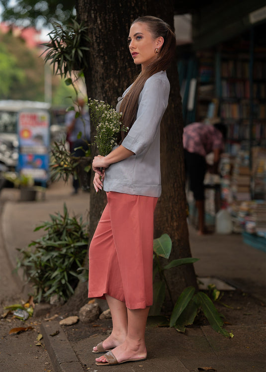 Basic Blouse With Neck Detail